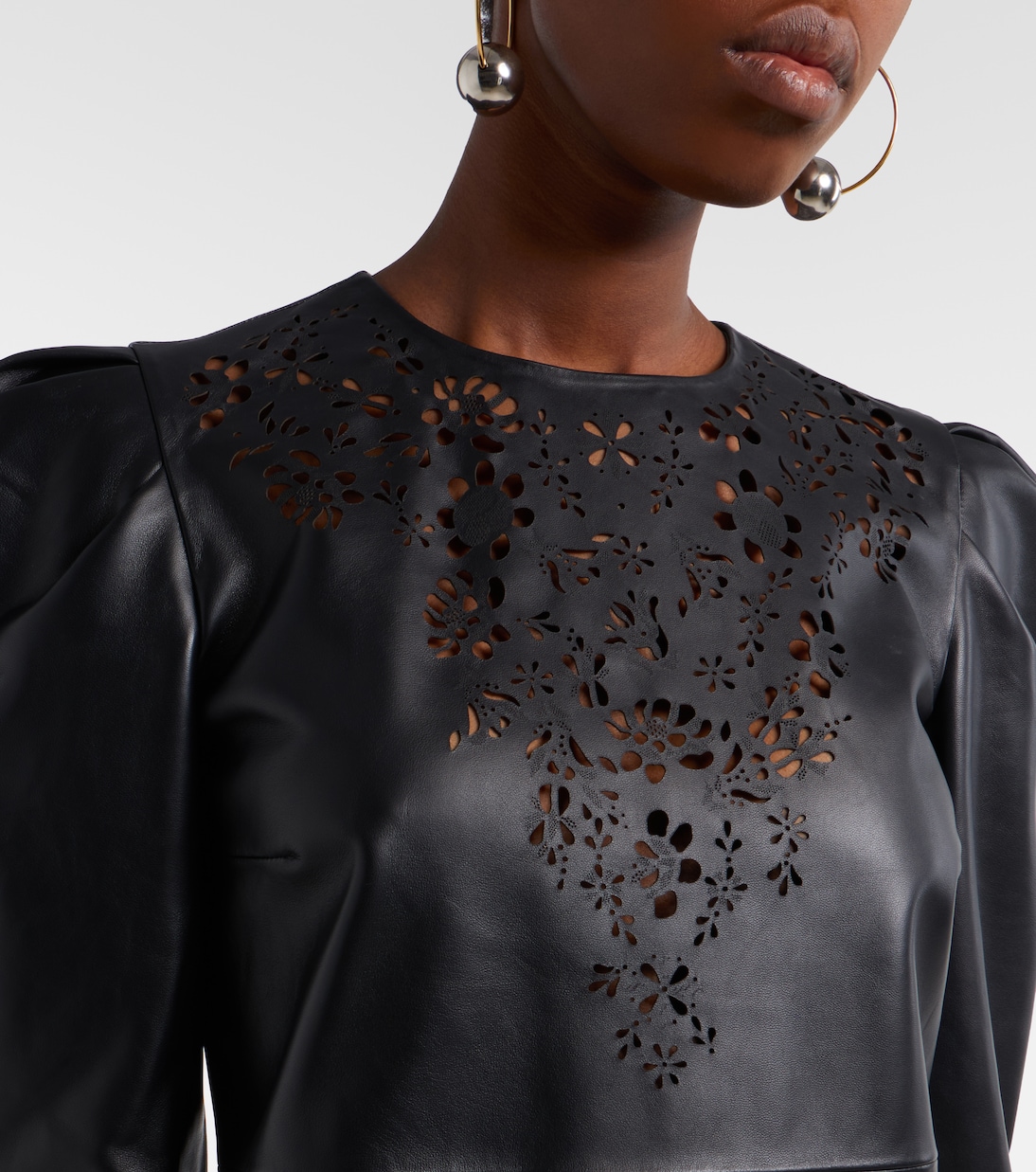 Nala laser-cut leather minidress | Isabel Marant