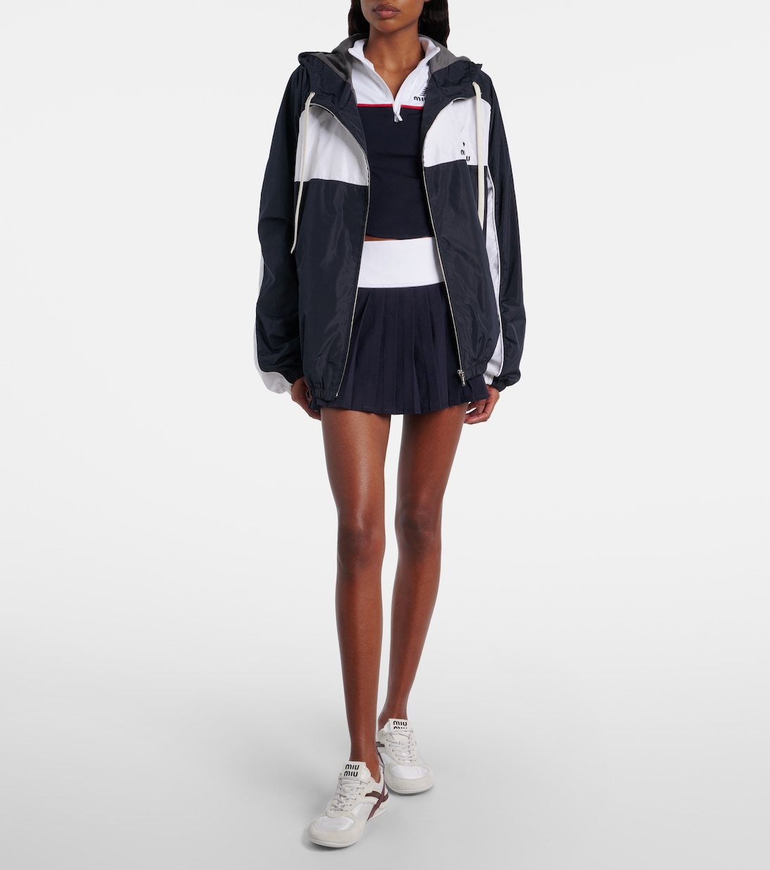 x New Balance poplin track jacket | Miu Miu