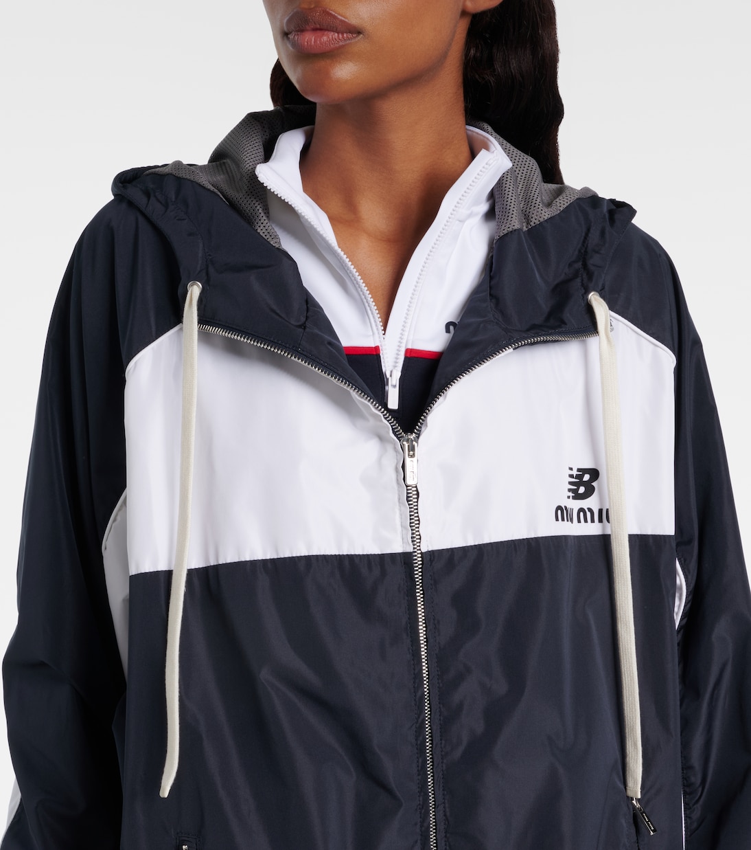 x New Balance poplin track jacket | Miu Miu