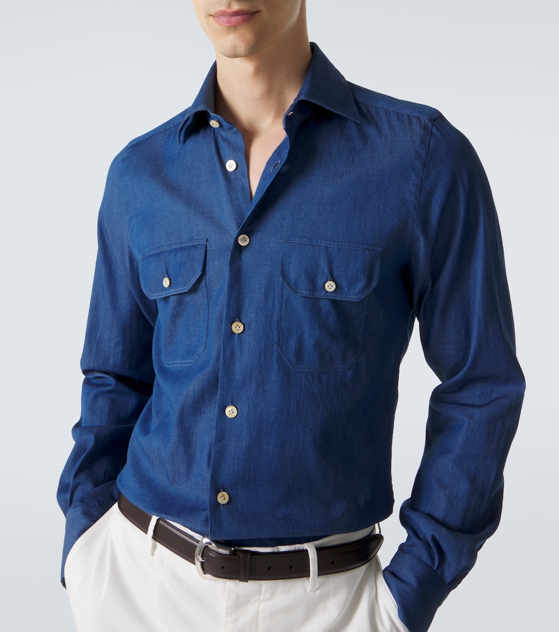 Denim shirt | Kiton