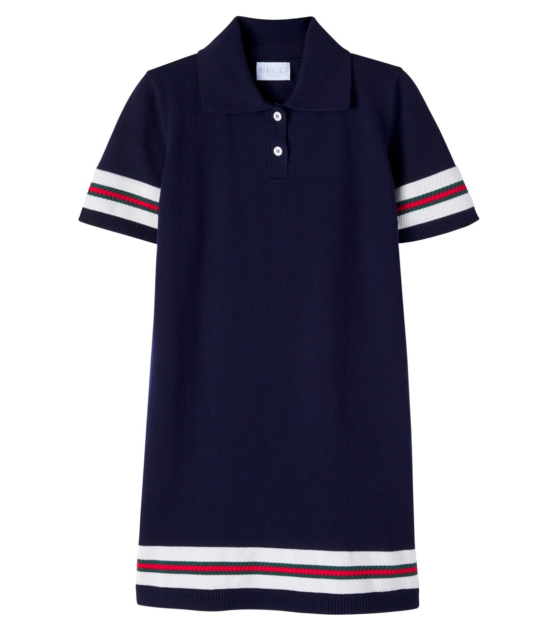 Striped cotton polo dress | Gucci Kids