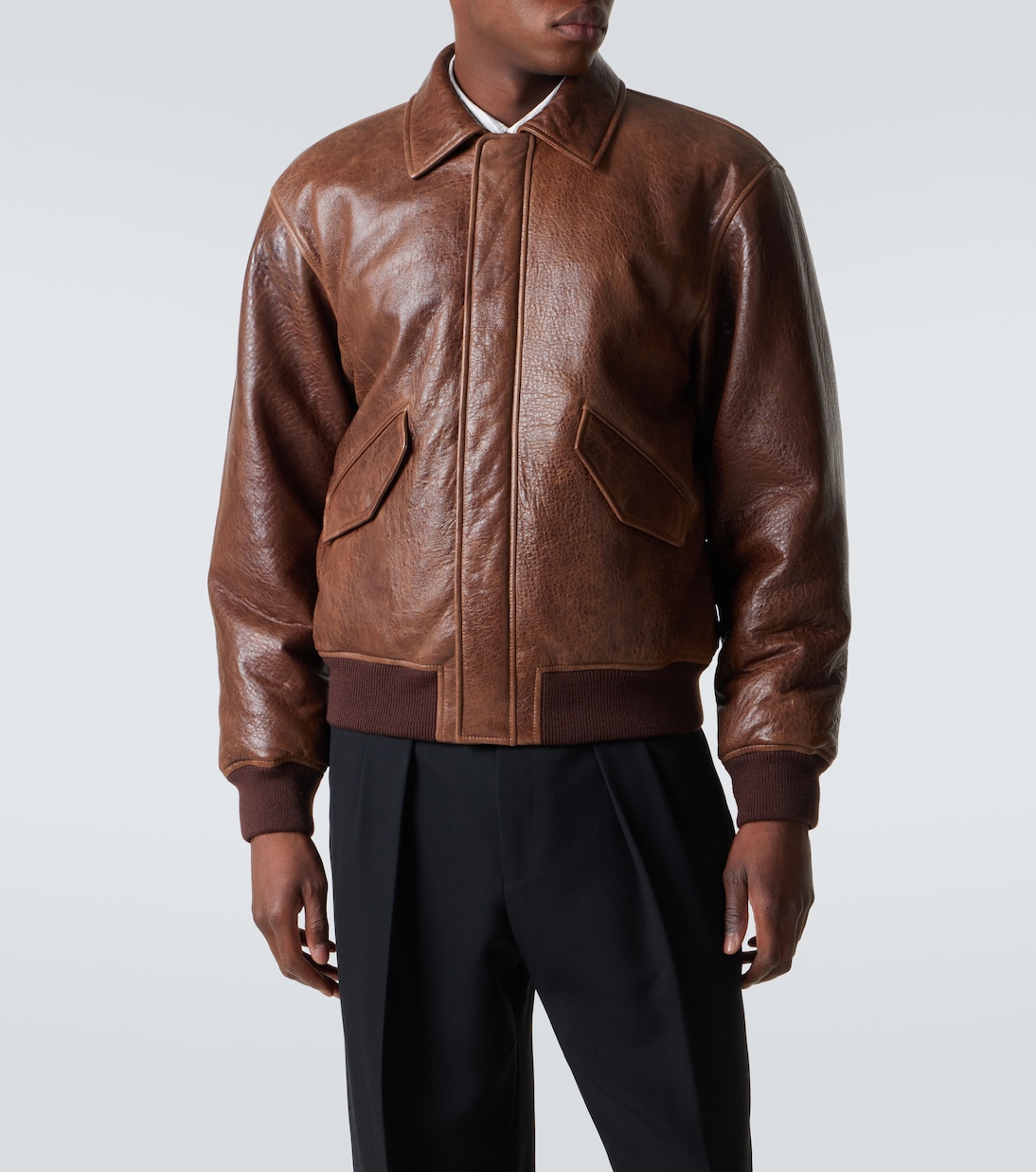 Bomberjacke aus Leder | Saint Laurent