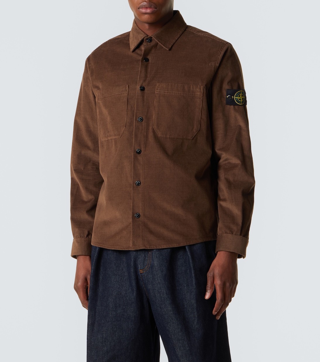 Compass cotton corduroy overshirt | Stone Island