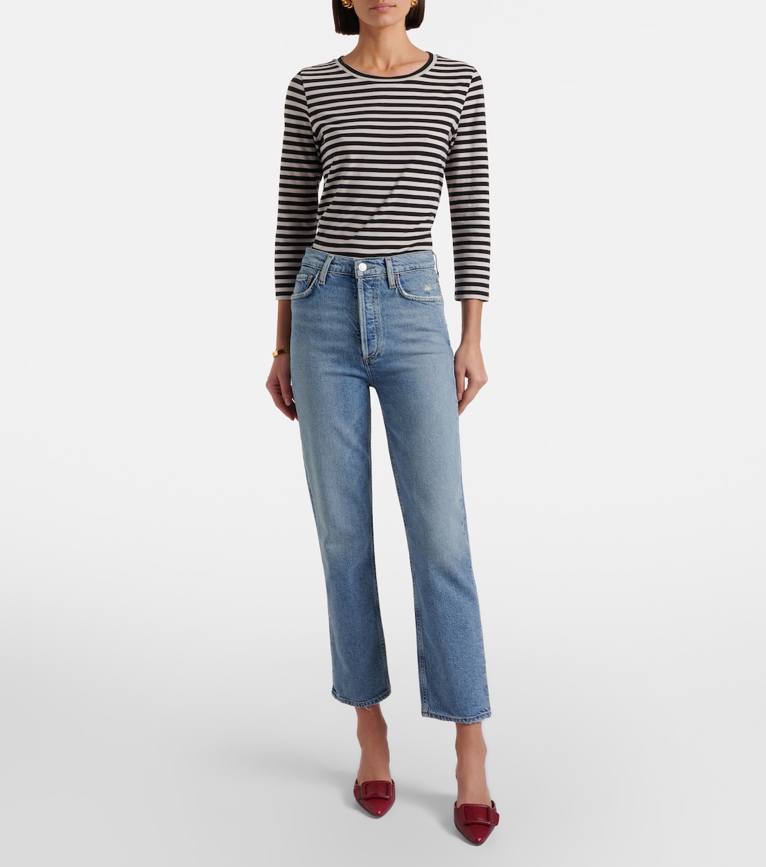 90’s Pinch Waist Crop straight jeans | Agolde