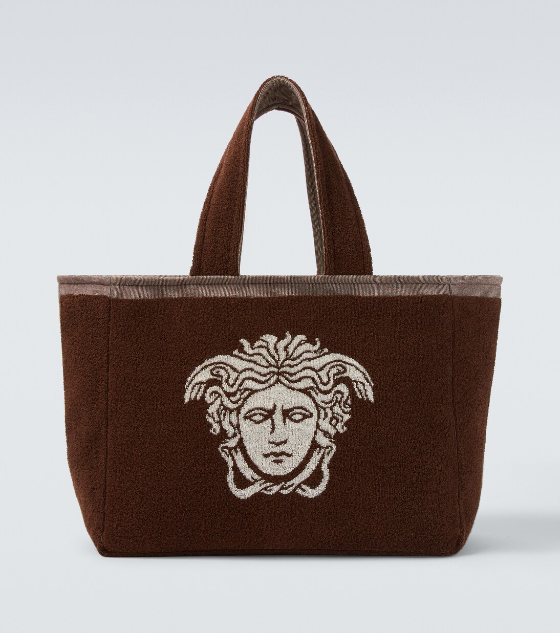 Medusa cotton-terry jacquard tote bag | Versace