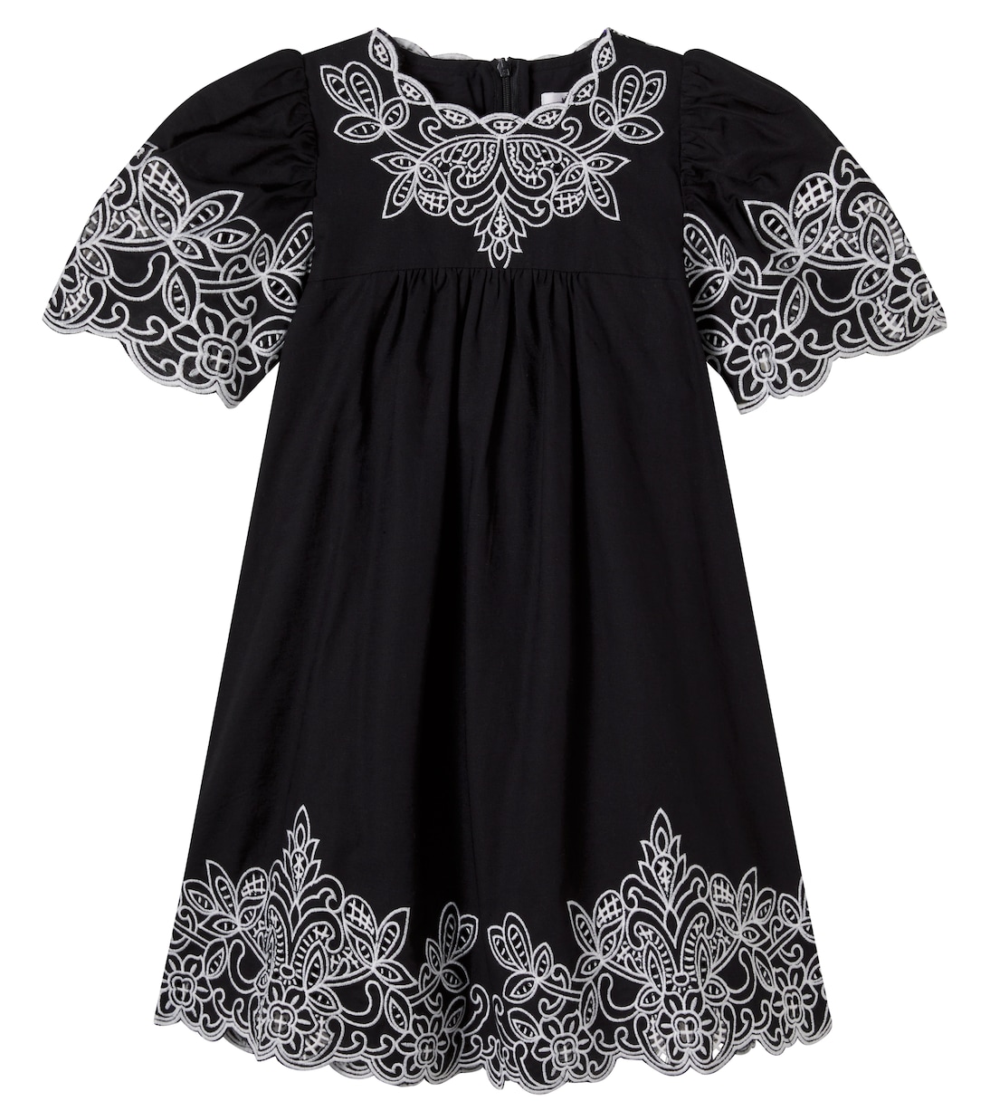 Robe brodée en coton et lin | Petite Amalie  