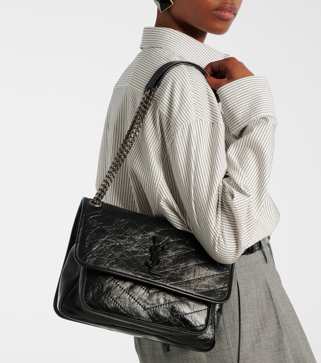 Borsa a spalla Niki Medium in pelle | Saint Laurent