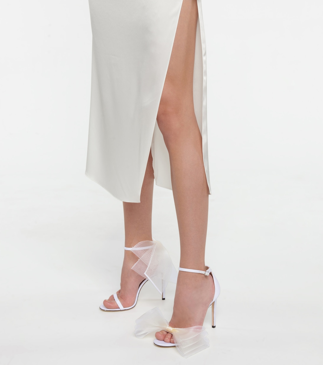 Aveline 100 bow-trimmed sandals | Jimmy Choo