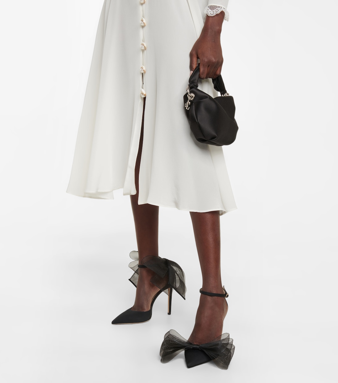 Averly 100 bow-trimmed pumps | Jimmy Choo