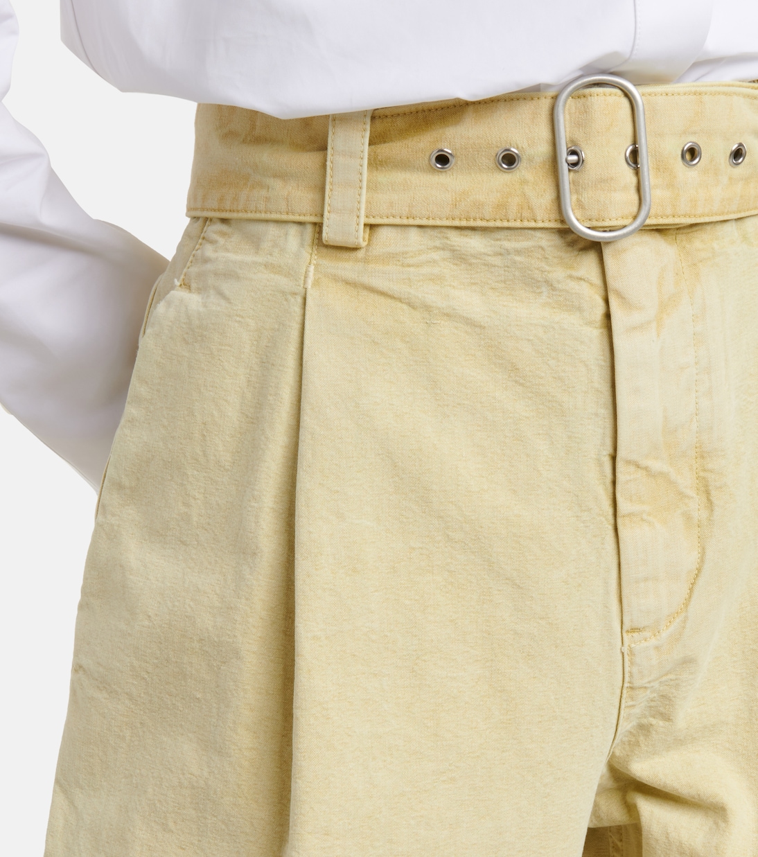 Cotton high-rise wide-leg pants | Jil Sander