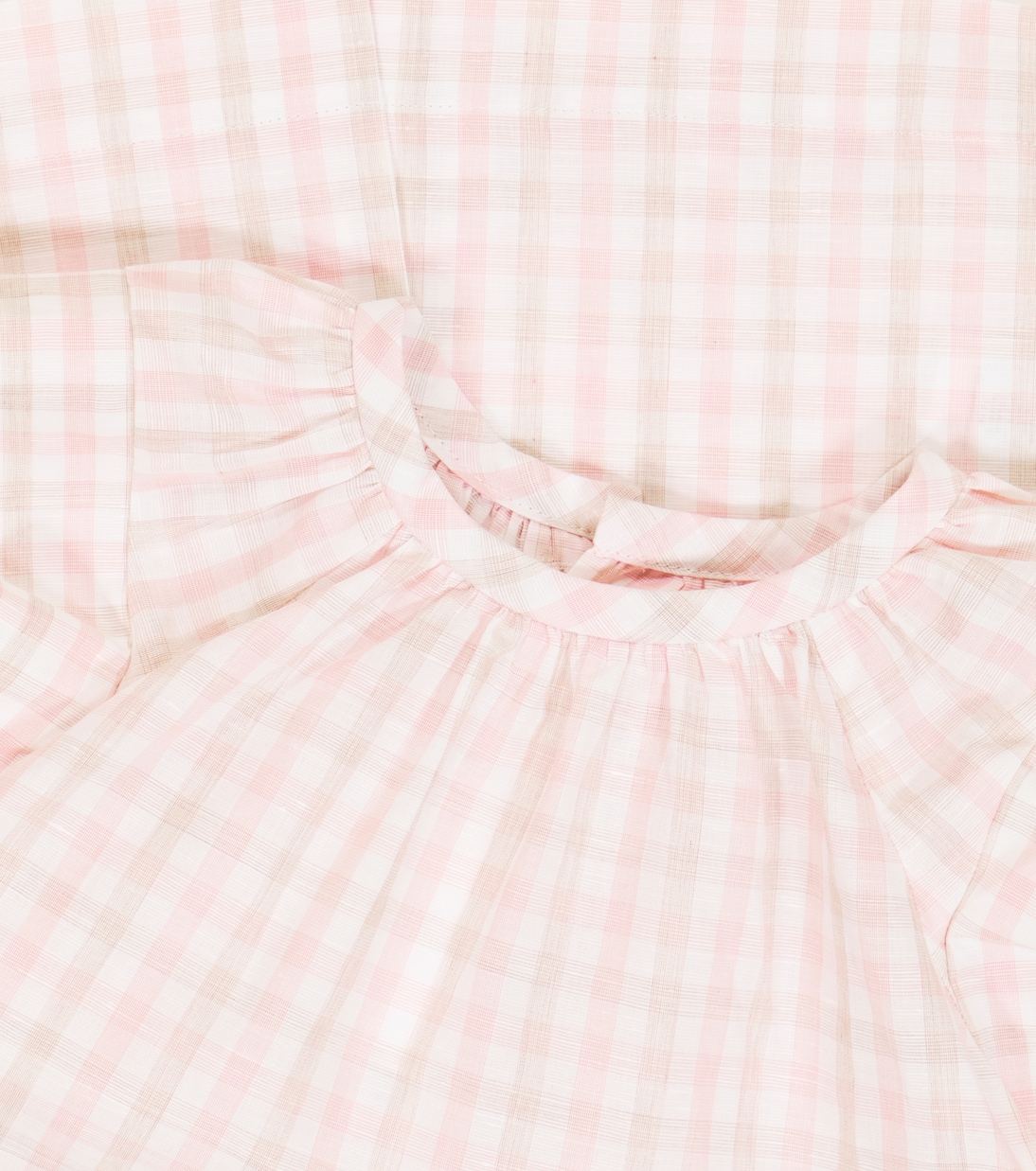 Kleid aus Baumwolle und Leinen | Bonpoint