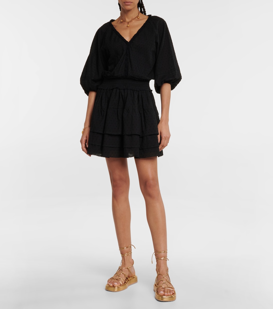 Vestido corto Ariel de algodón | Poupette St Barth