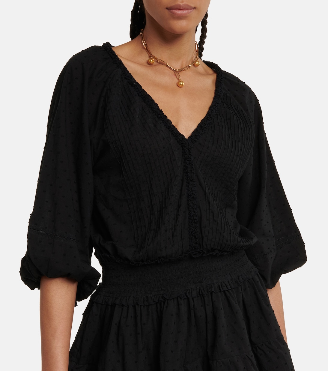 Vestido corto Ariel de algodón | Poupette St Barth