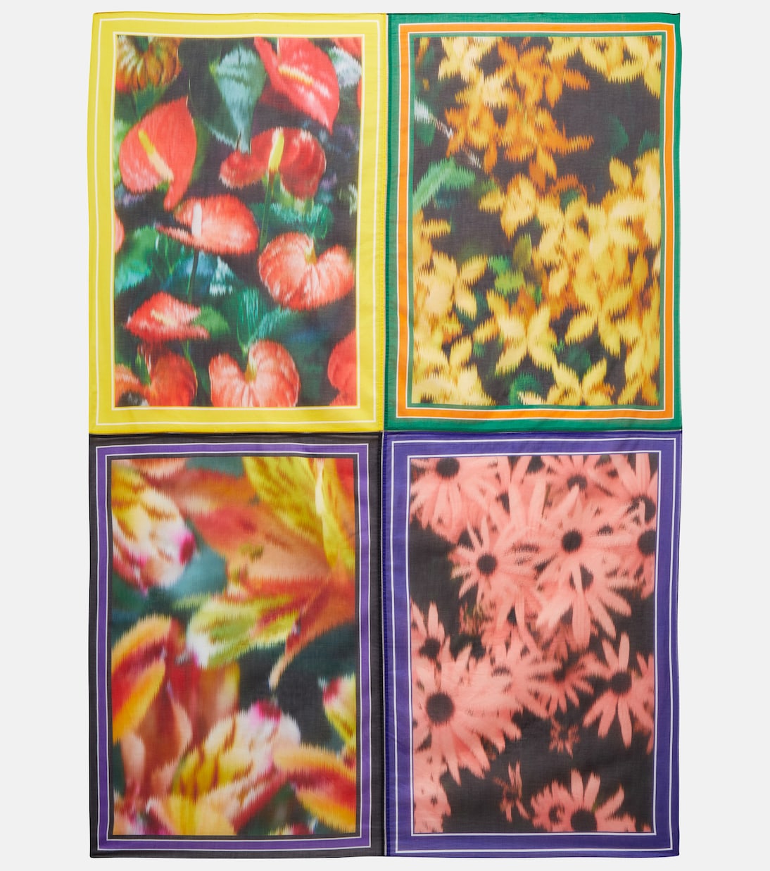 Printed cotton scarf | Dries Van Noten