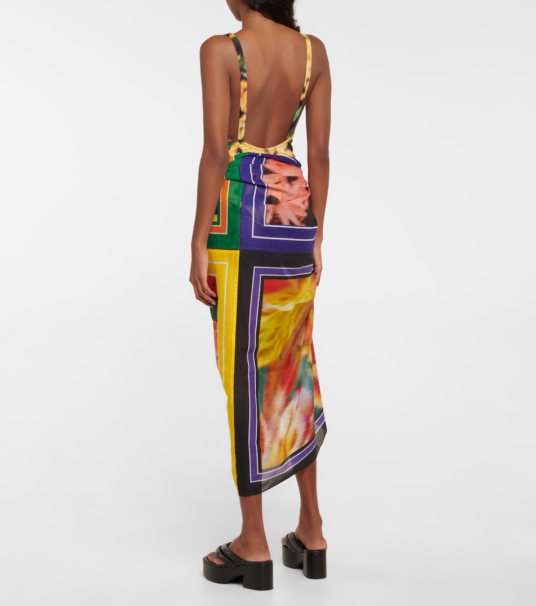 Printed cotton scarf | Dries Van Noten