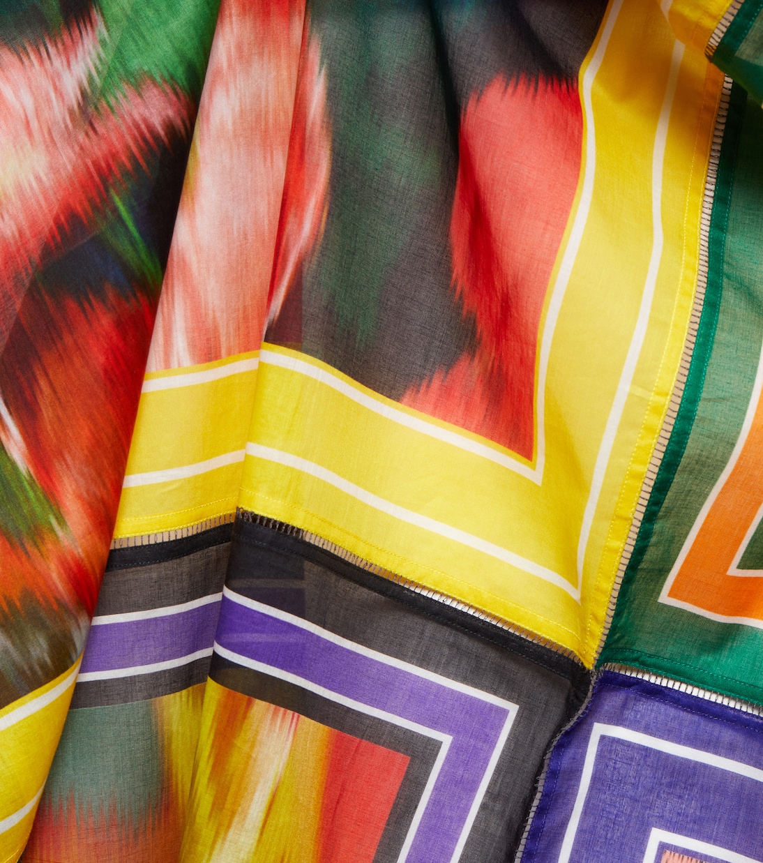 Printed cotton scarf | Dries Van Noten