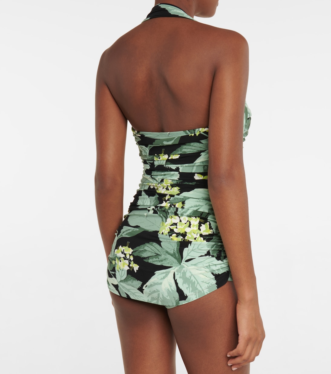 Bañador estampado con cuello halter | Norma Kamali