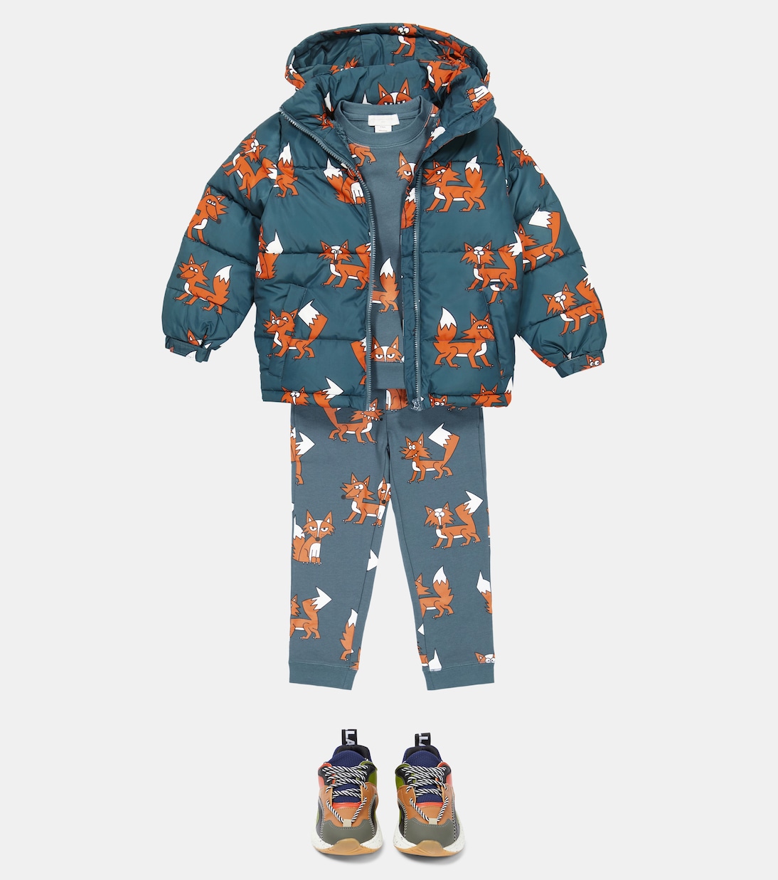 Printed cotton sweatshirt and sweatpants set | Stella McCartney Kids