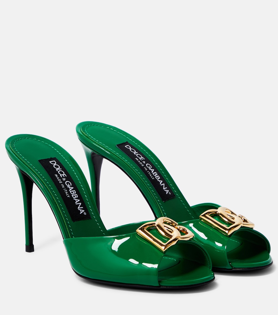 Pantoletten aus Lackleder | Dolce&Gabbana
