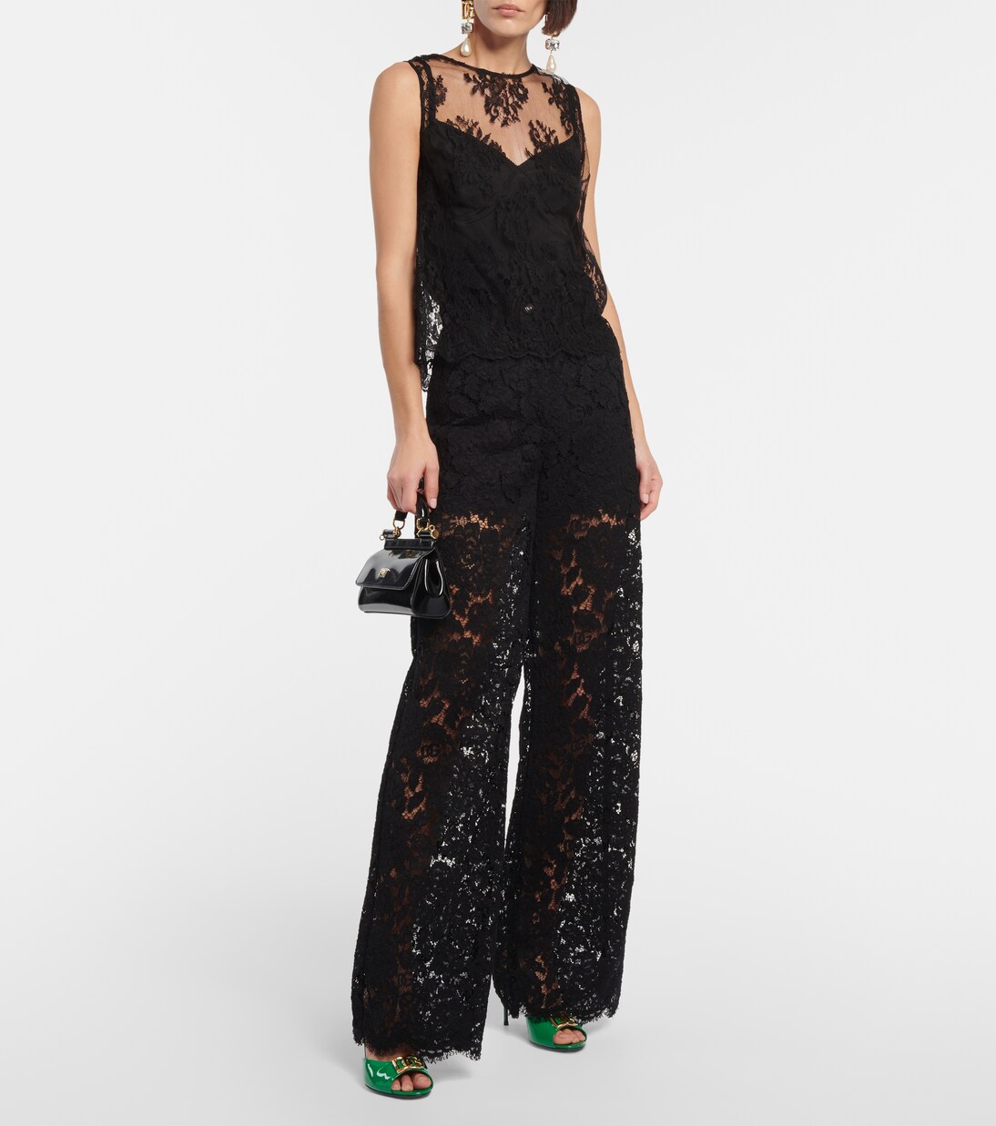 Pantoletten aus Lackleder | Dolce&Gabbana