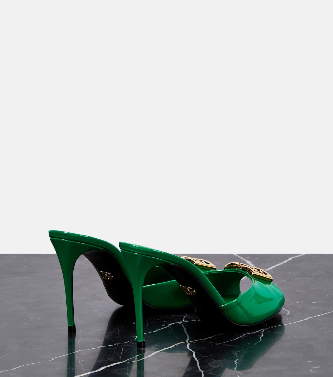 Pantoletten aus Lackleder | Dolce&Gabbana
