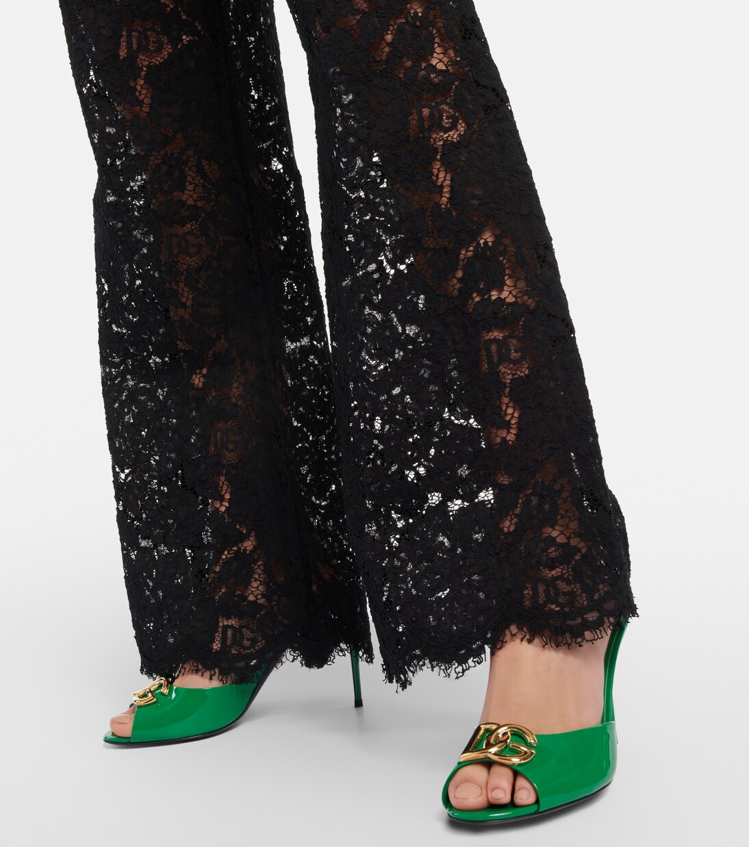 Pantoletten aus Lackleder | Dolce&Gabbana