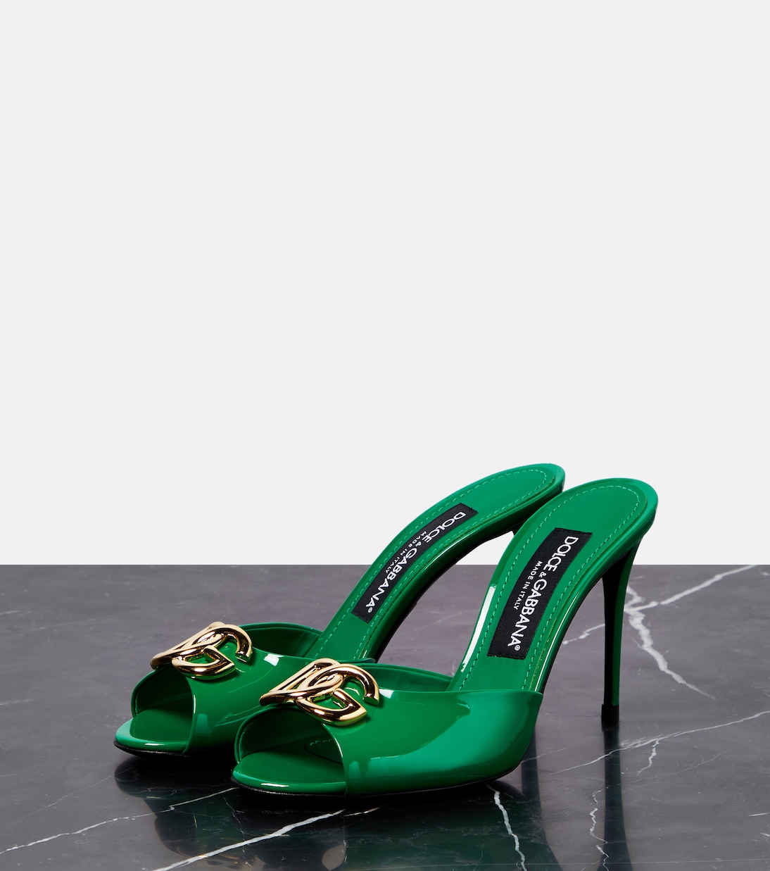 Pantoletten aus Lackleder | Dolce&Gabbana