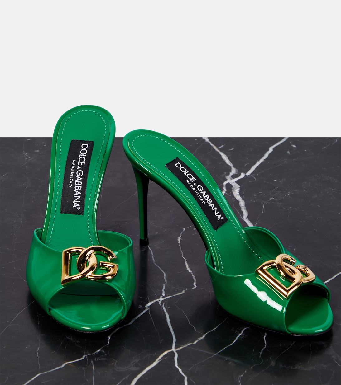 Pantoletten aus Lackleder | Dolce&Gabbana
