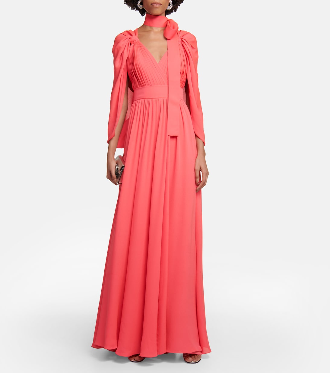 Abito da sera in chiffon di seta | Elie Saab