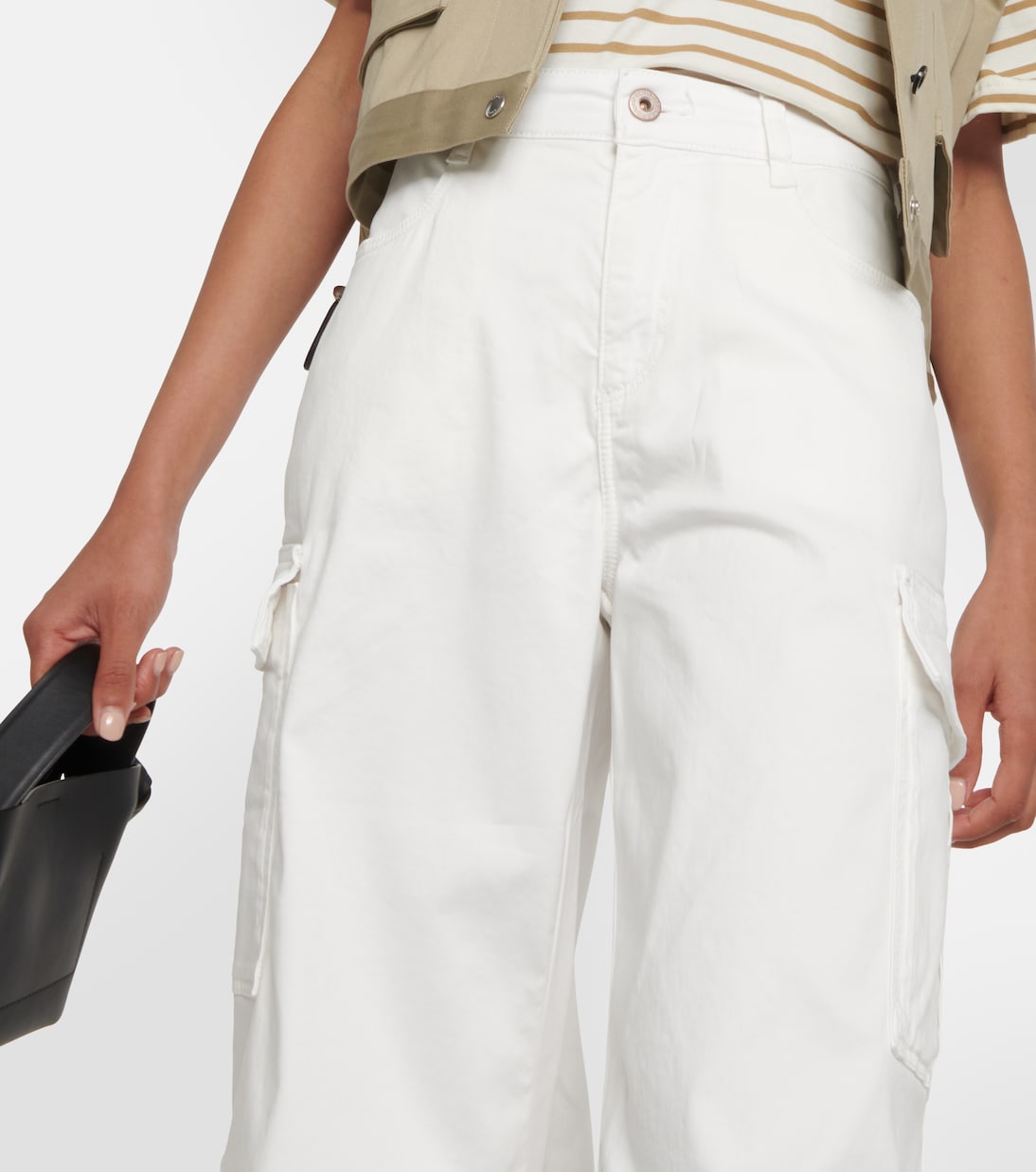 High-Rise-Hose Cargo Moon | AG Jeans