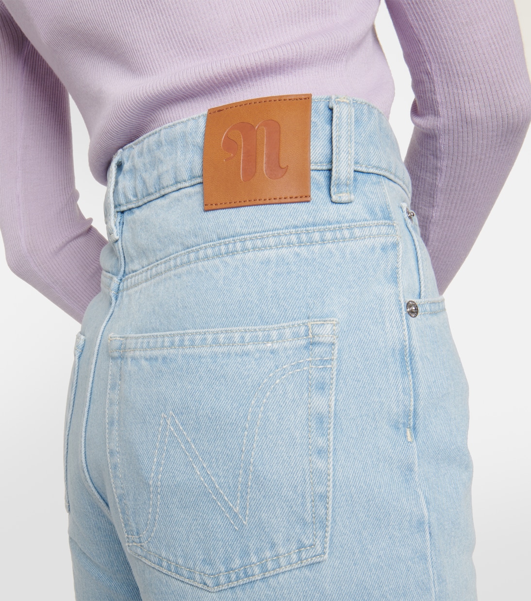Jean ample Josine à taille haute | Nanushka