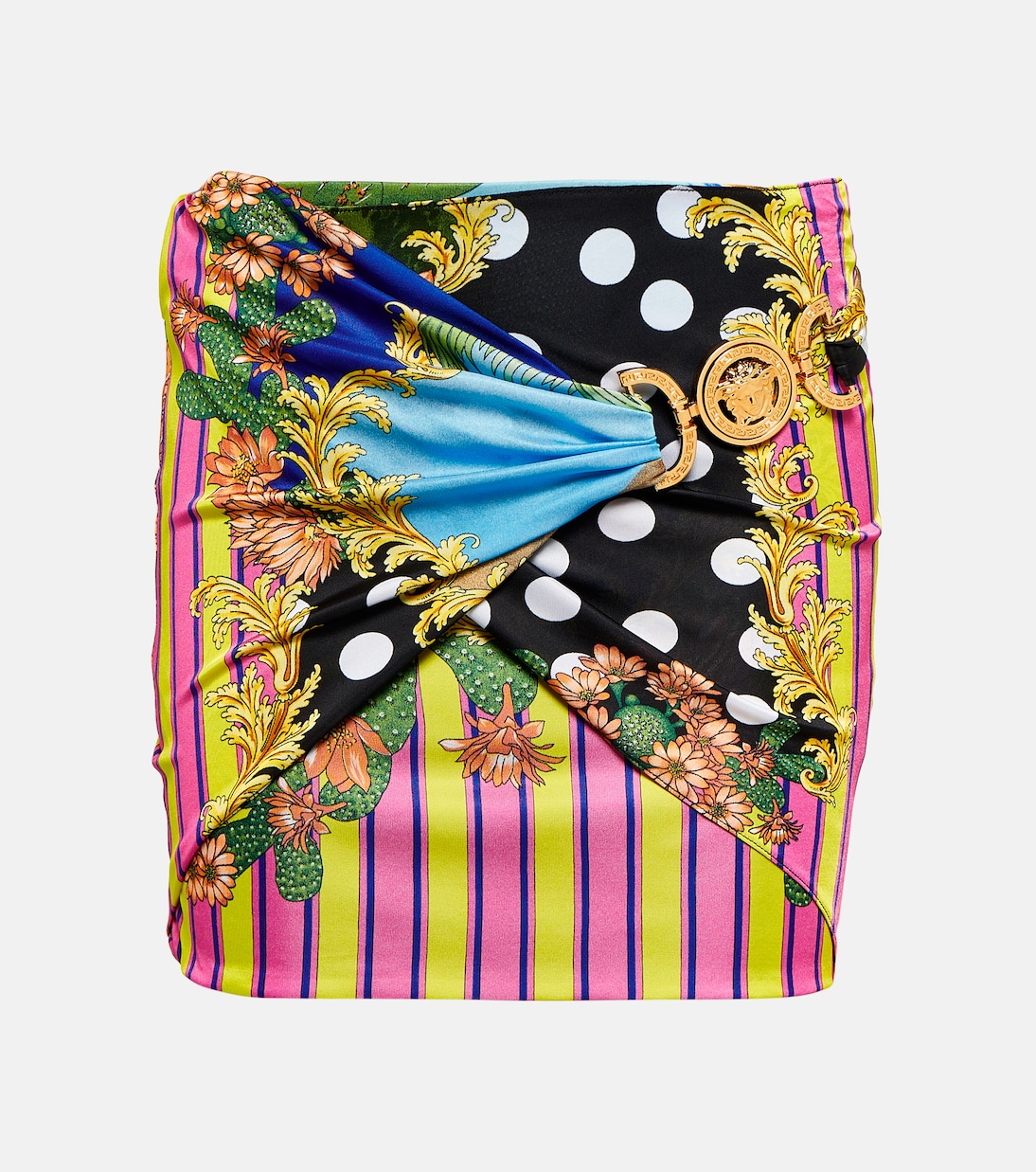 Medusa Palm Springs wrap miniskirt | Versace