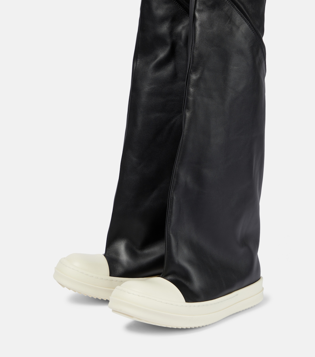 Botas mosqueteras Oblique de piel | Rick Owens
