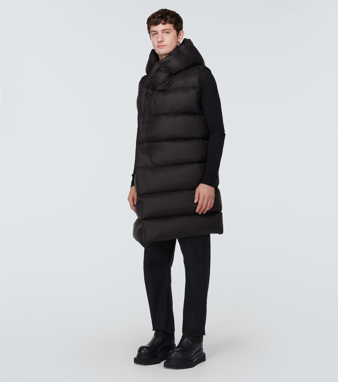 Chaleco de plumas con capucha | Rick Owens