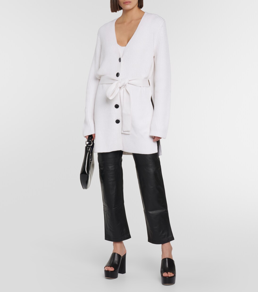 Cárdigan White Label de algodón y cachemir | Proenza Schouler