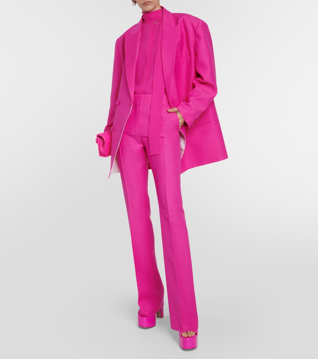 Crêpe couture flared pants | Valentino