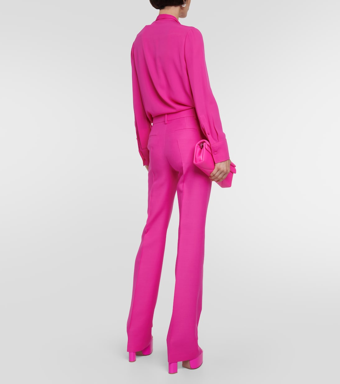 Crêpe couture flared pants | Valentino