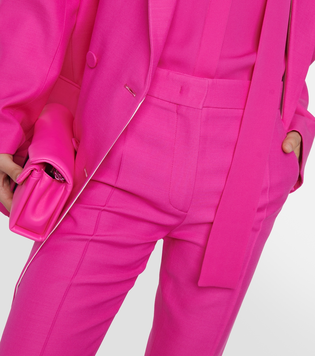 Crêpe couture flared pants | Valentino