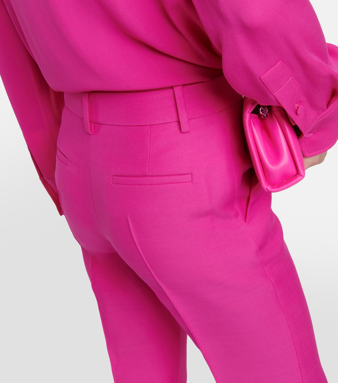 Crêpe couture flared pants | Valentino