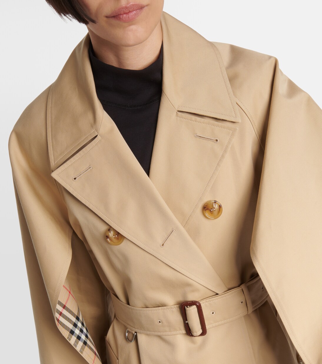 Gabardina de algodón con cinturón | Burberry