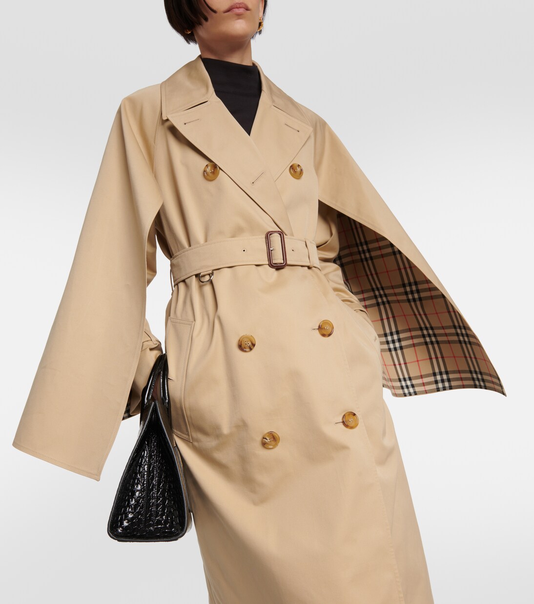 Gabardina de algodón con cinturón | Burberry