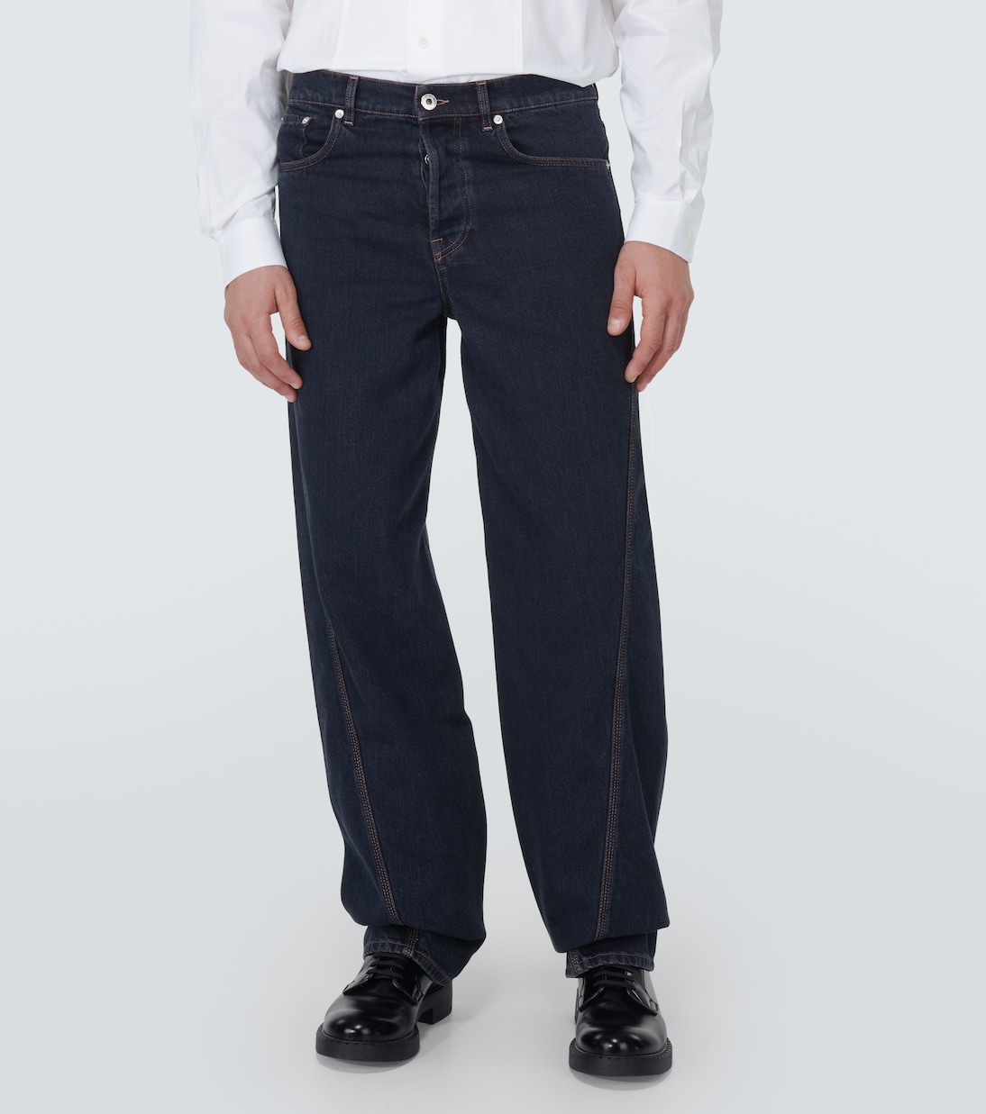 Paneled straight jeans  | Lanvin