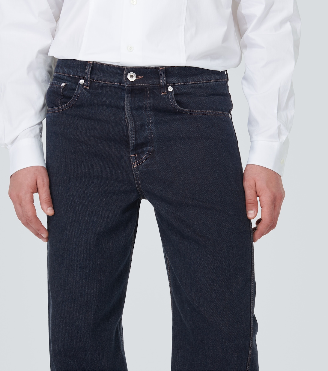 Paneled straight jeans  | Lanvin