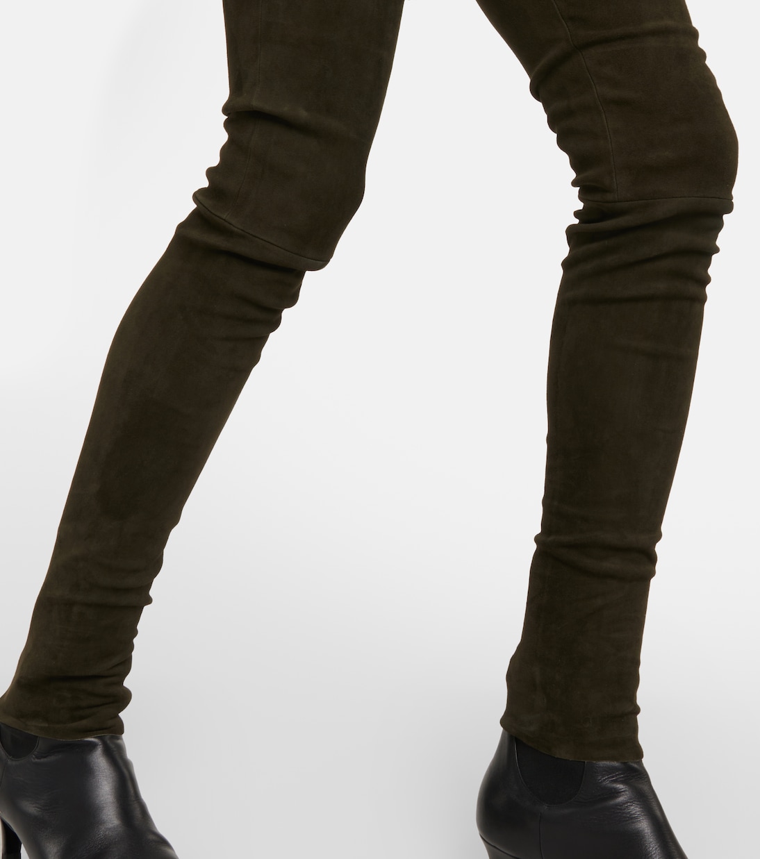 Leggings Carolyn in suede a vita alta | Stouls