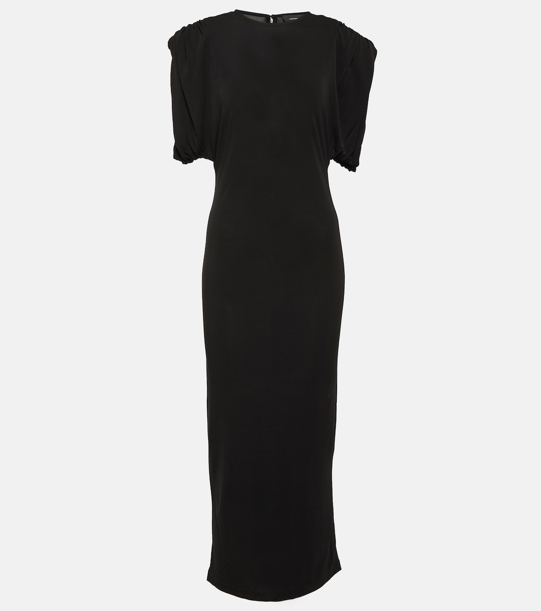 Ruched jersey midi dress | Wardrobe.NYC