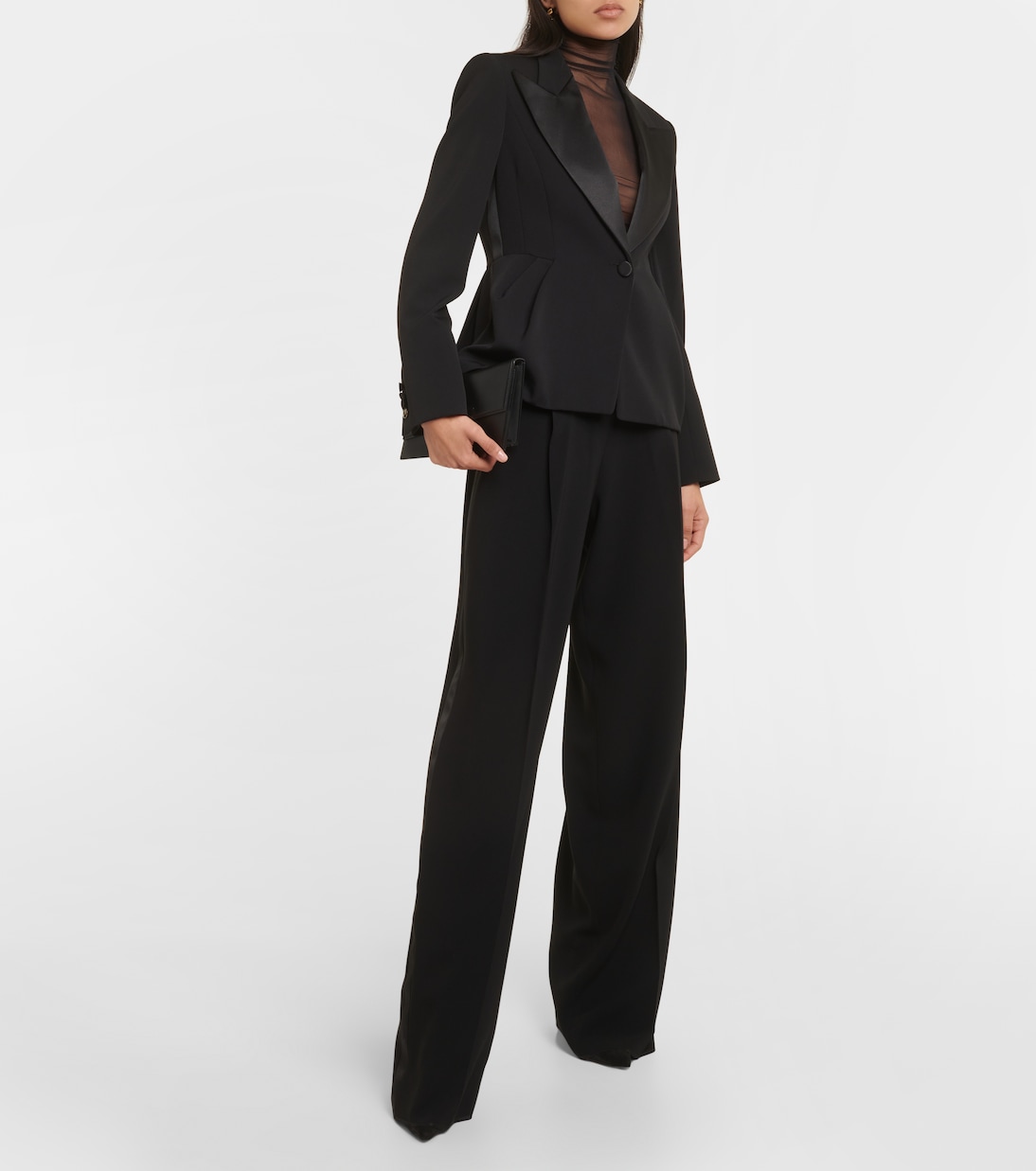 Weite High-Rise-Hose Amedea aus Cady | Max Mara