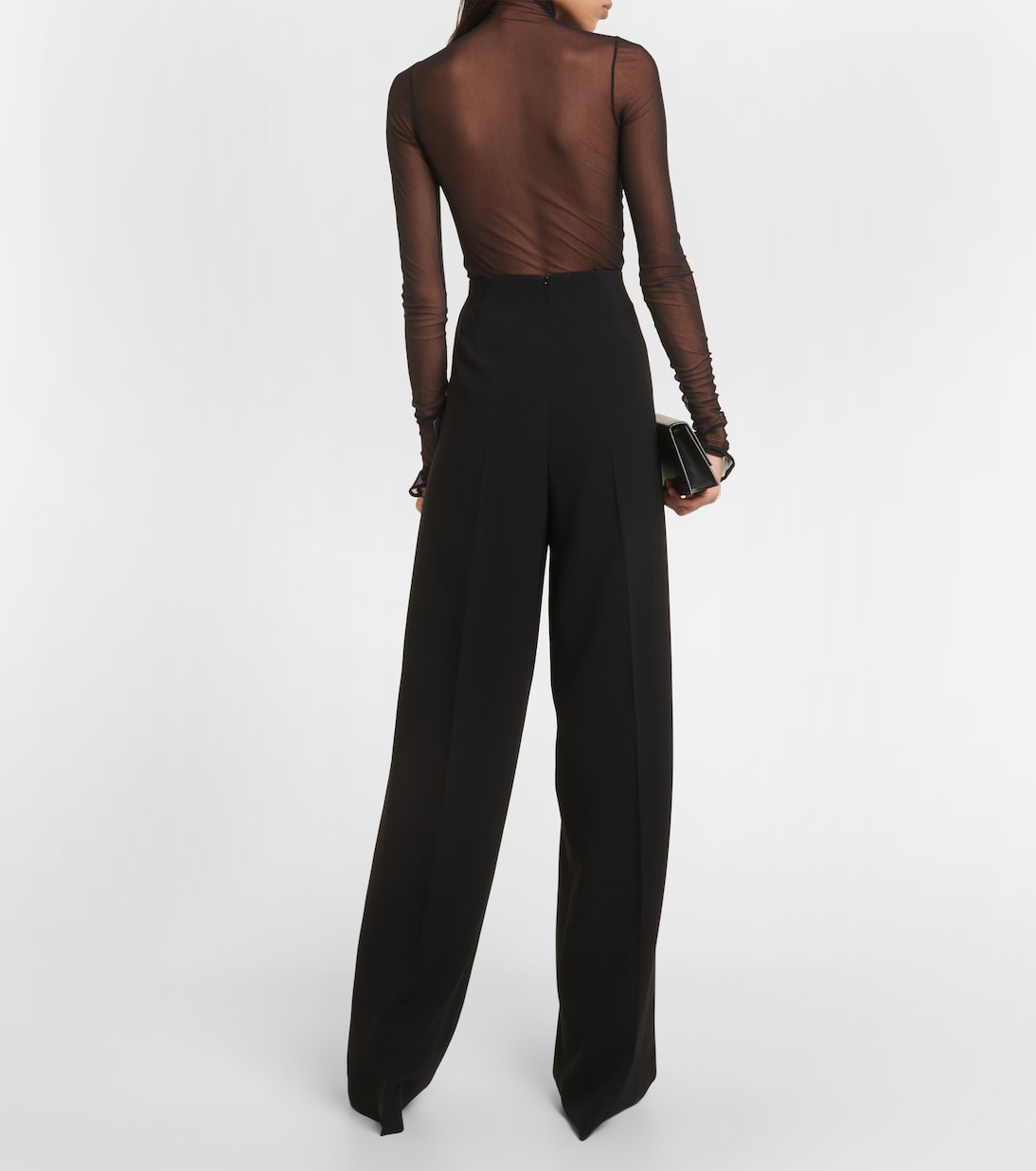 Weite High-Rise-Hose Amedea aus Cady | Max Mara