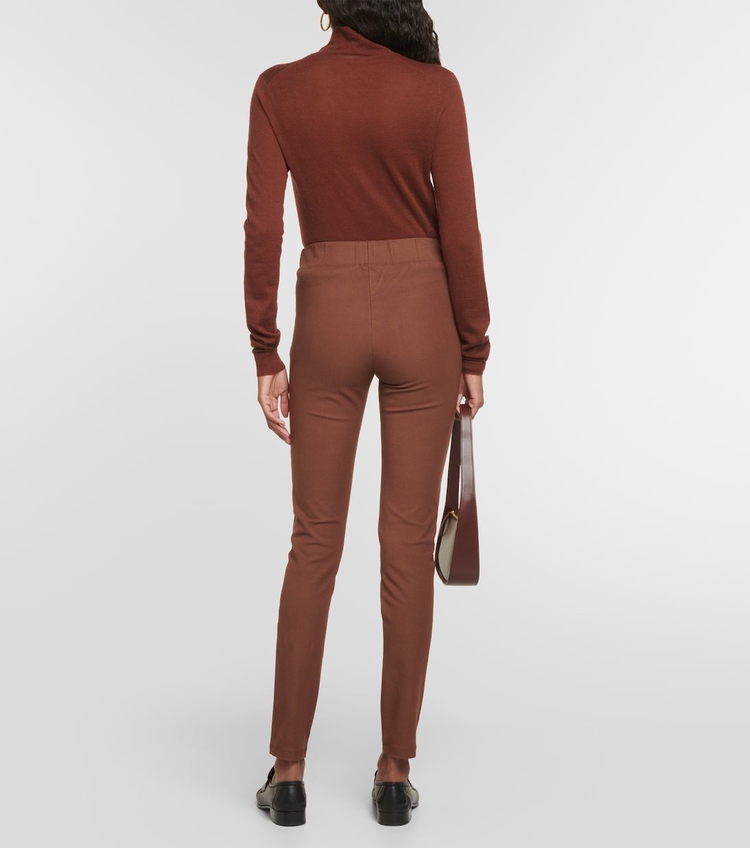 Mid-rise gabardine leggings | Joseph