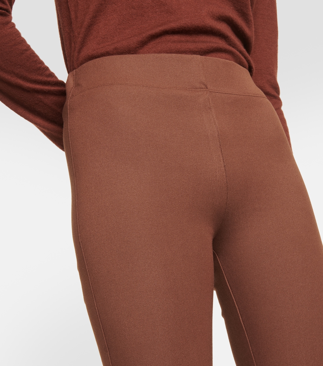 Mid-rise gabardine leggings | Joseph