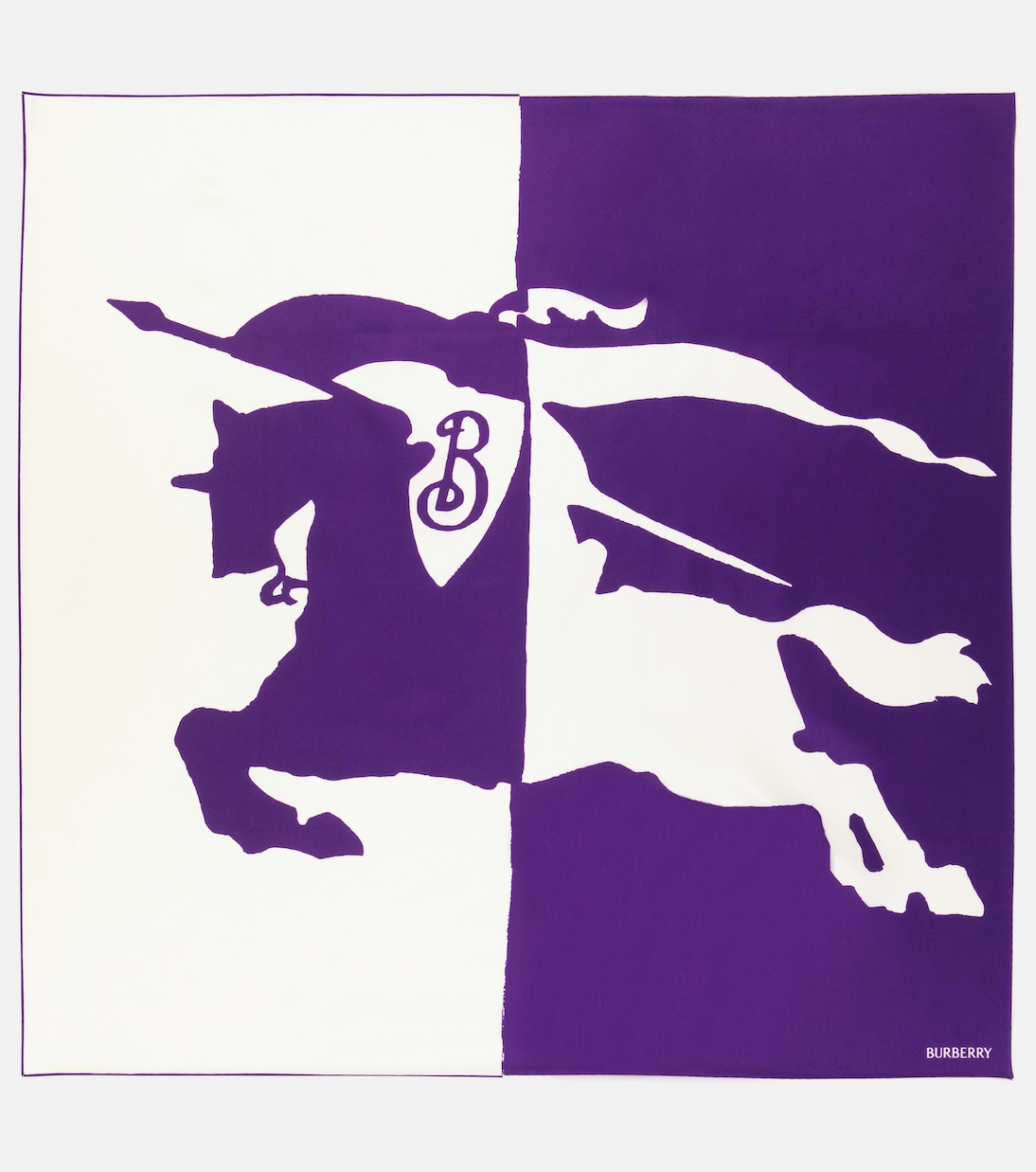 Foulard in seta con stampa | Burberry